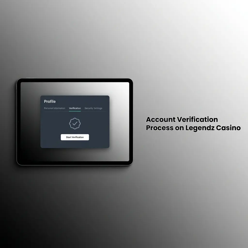 Legendz Casino KYC verification process showing document upload steps for ID and proof of address in account dashboard