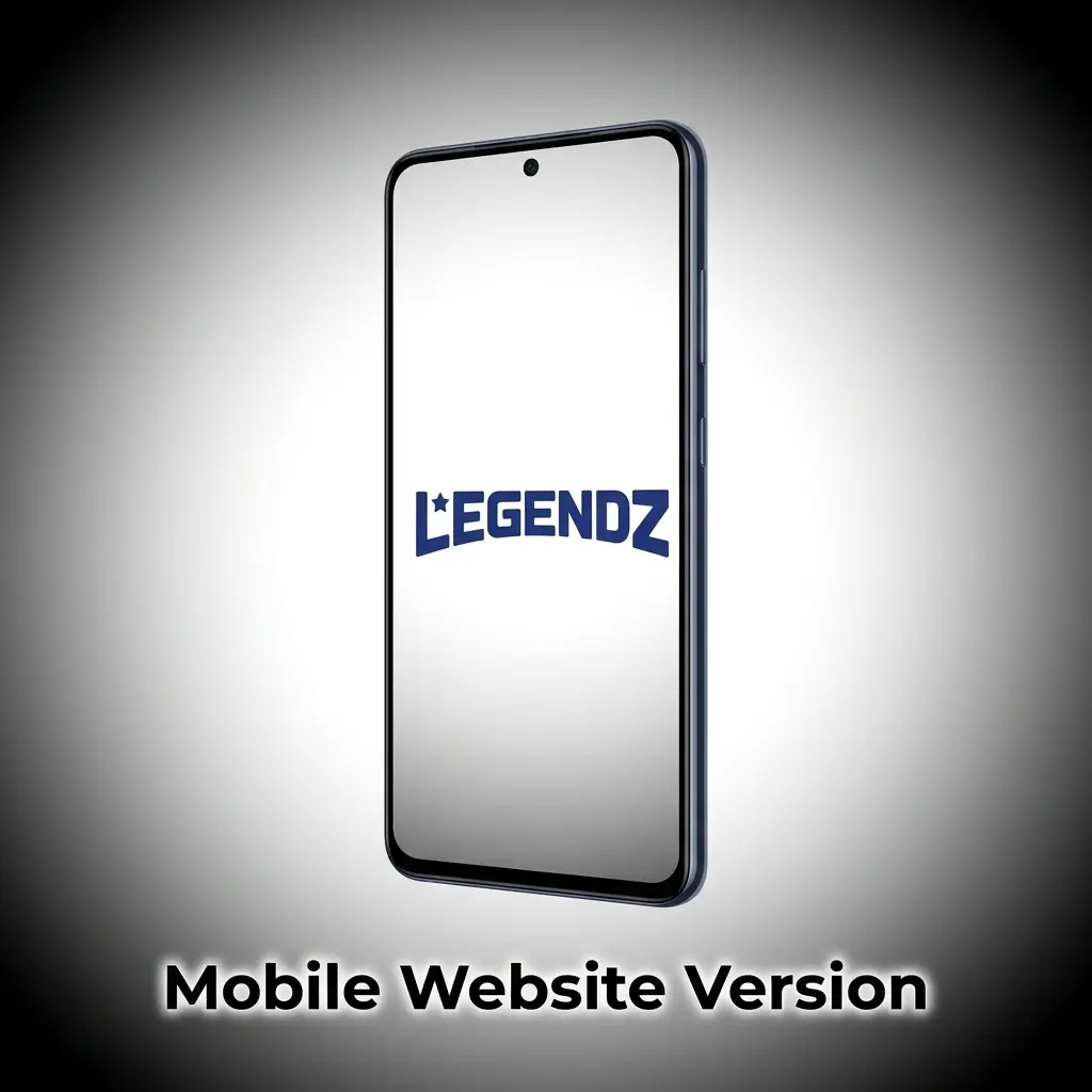 Legendz Casino mobile website on Android and iOS browser with sports betting, live casino, and crypto cashier access
