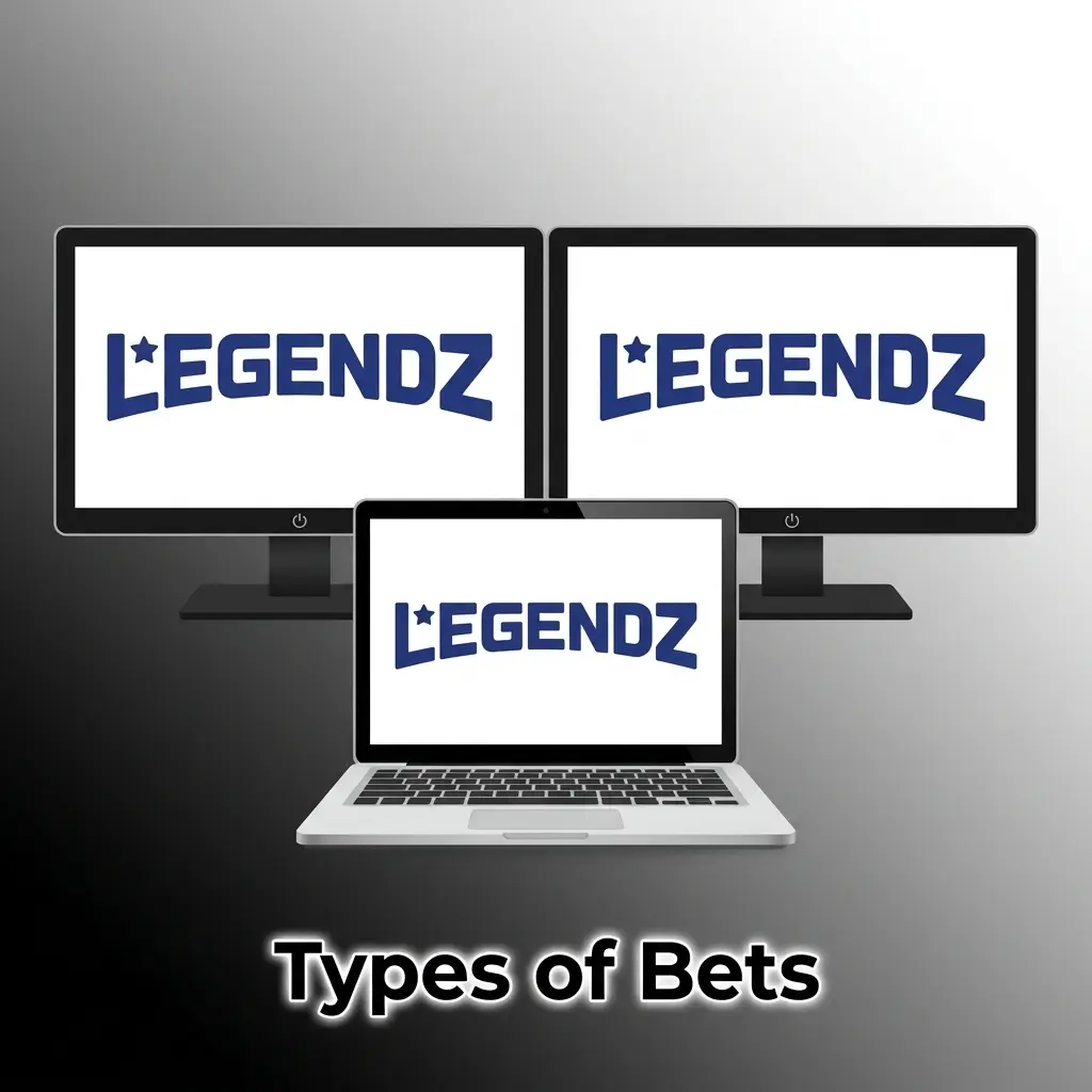 Single, Express Parlay, and System bet types explained for Legendz Casino sports betting options